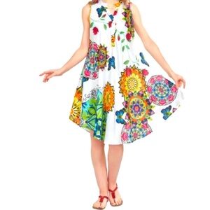 Ace Fashion Multicolored Sleeveless Tank Dress